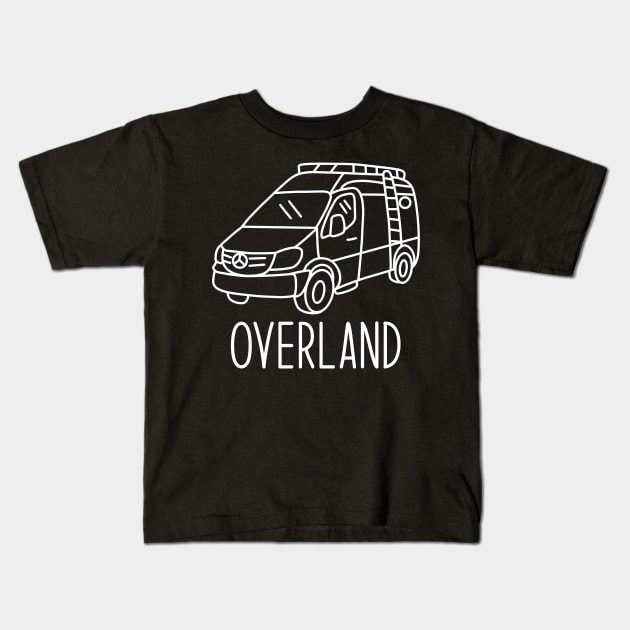 Overland Camper Conversion Kids T-Shirt by Tofuvanman